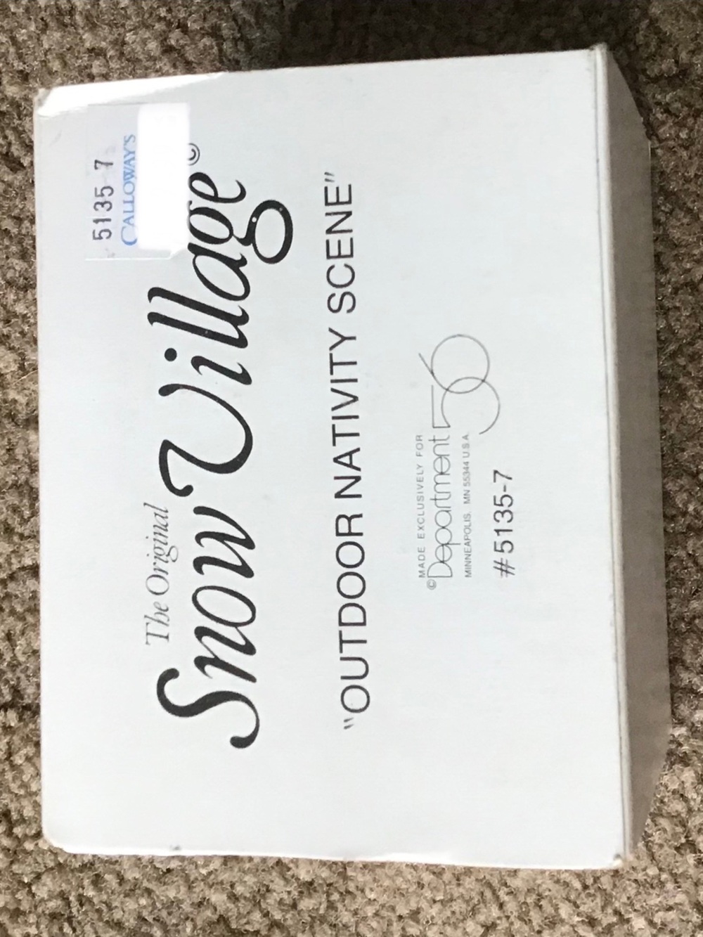 Department 56 Snow Village Outdoor Nativity Scene